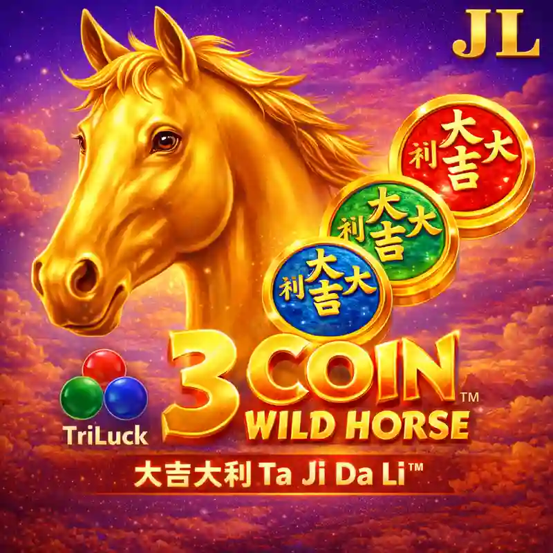 3 Coin Wild Horse online slot game at evotaya casino